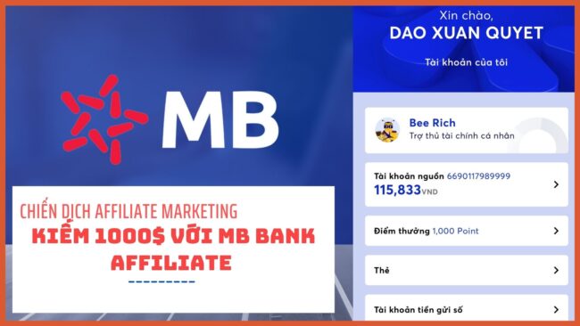 kiếm tiền với mb bank affiliate marketing