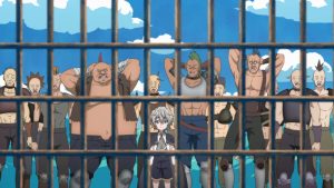 Okiraku Ryoushu no Tanoshii Ryouchi Bouei Episodio 8